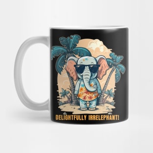 Delightfully Irrelephant! Elephant Wearing a Muumuu Mug